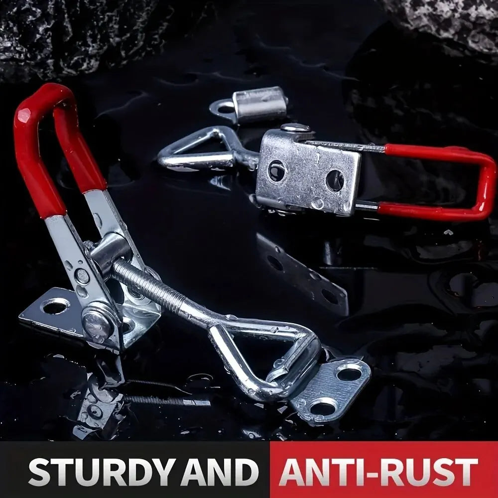 2/5 stücke Einstellbare Toggle Clamp Latch Heavy Duty Toggle Riegel Halten Kapazität Pull Latch Clamp Für Raucher Deckel Jig Werkzeug box Cas