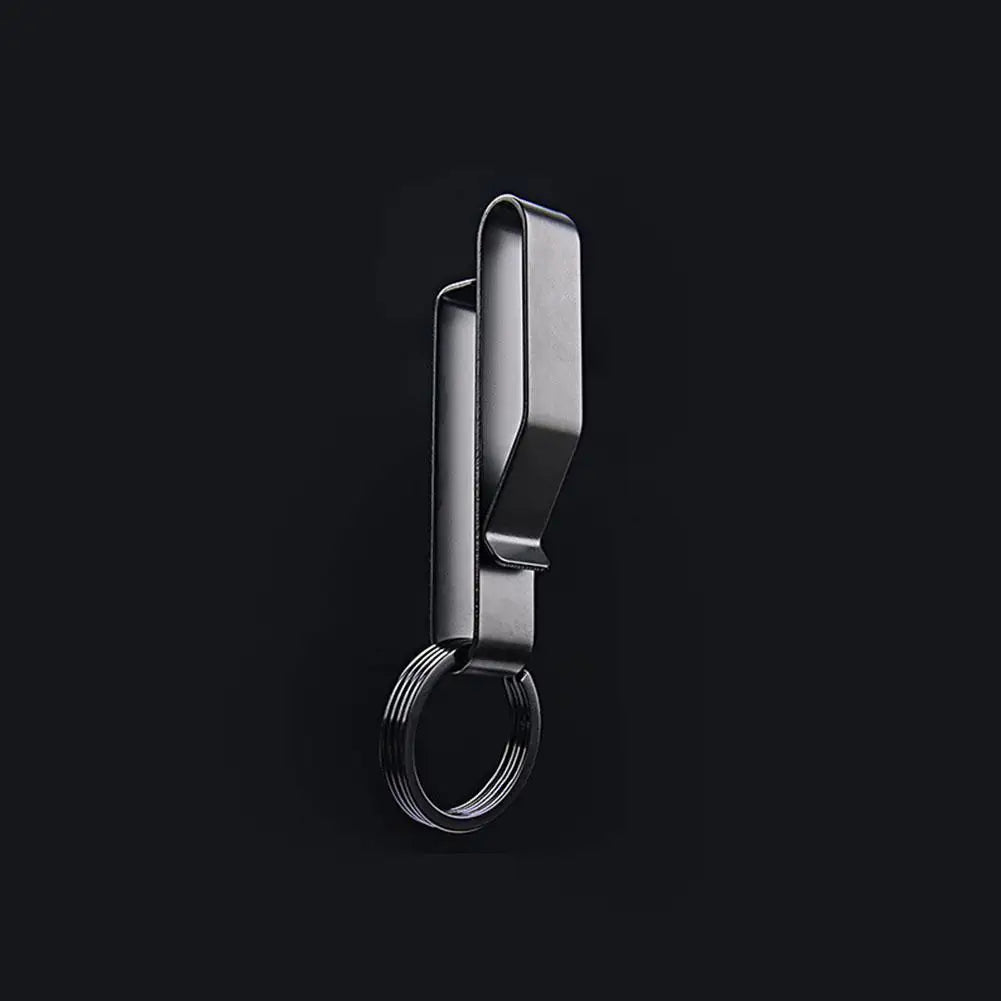 Stainless Steel Belt Hook Carabiner Car Keychain Belt Hanger Bottle Hook Camp Water Holder Tactical Outdoor EDC Buckle Tool