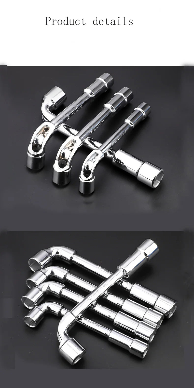 Hardware-Tools - Spiegellochschlüssel - L-förmiger Winkelsteckschlüssel - 7-förmiger Fräsmund-Handrohrschlüssel