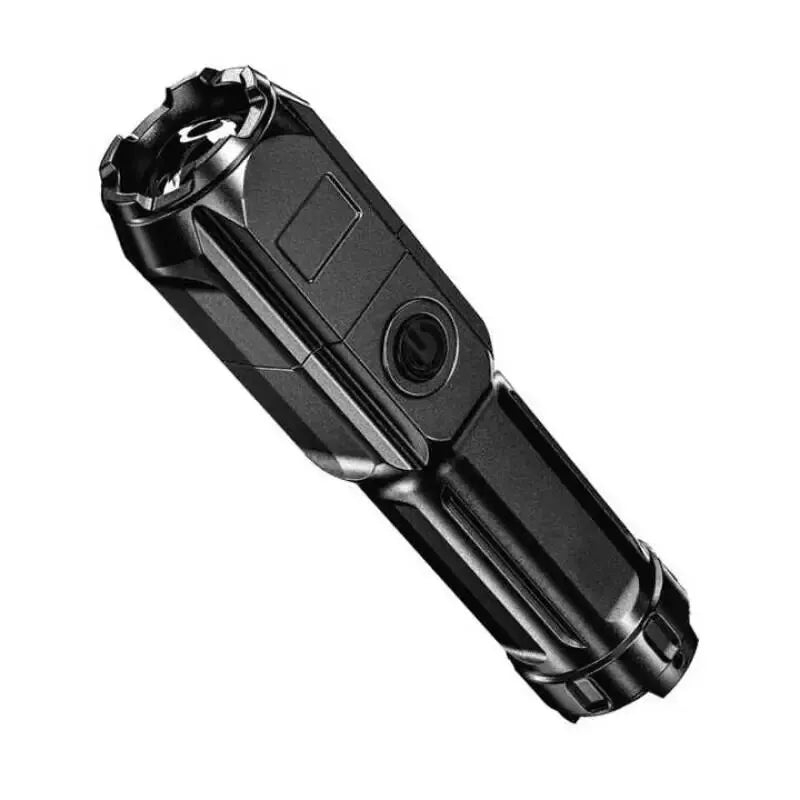 Hochleistungs-Camping-Taschenlampe, LED-Suchscheinwerfer, USB-aufladbare Taschenlampe, wasserdicht, für den Außenbereich, taktische Jagd-Taschenlampe