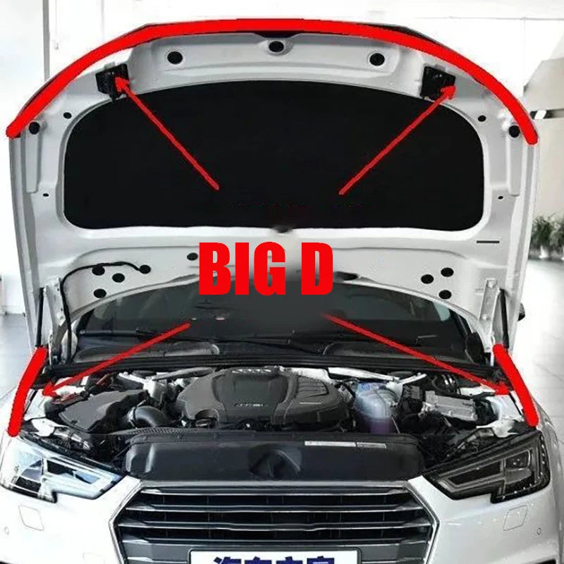 Auto-Gummitürdichtung Typ Big D Autotür-Motorhauben-Kofferraumdichtungsstreifen Universelle Geräuschisolierung Autodichtungen Zubehör für Auto