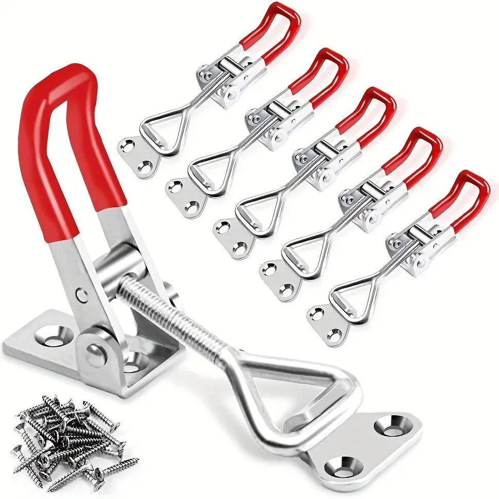 2/5 stücke Einstellbare Toggle Clamp Latch Heavy Duty Toggle Riegel Halten Kapazität Pull Latch Clamp Für Raucher Deckel Jig Werkzeug box Cas