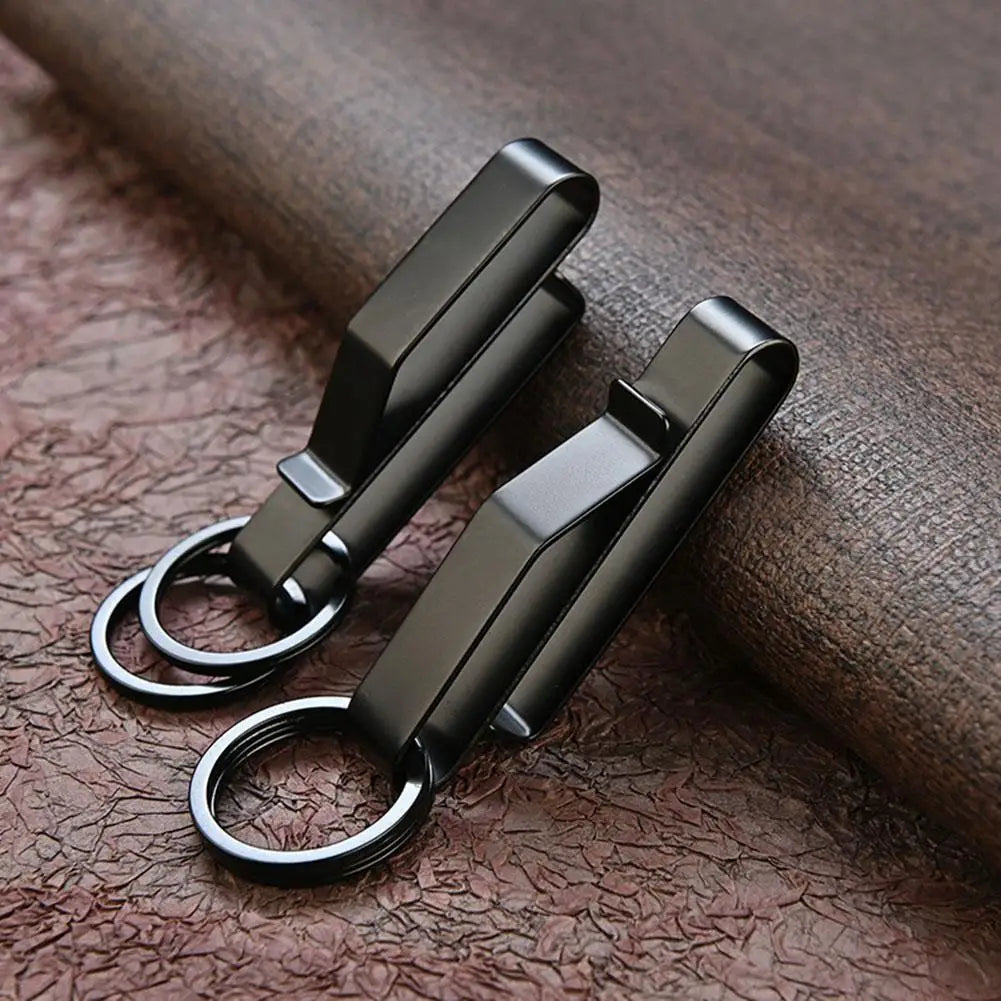 Stainless Steel Belt Hook Carabiner Car Keychain Belt Hanger Bottle Hook Camp Water Holder Tactical Outdoor EDC Buckle Tool