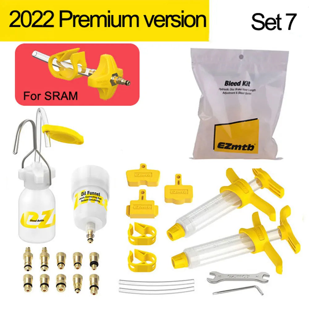 Kit de purge d'huile de frein à disque hydraulique de vélo Ezmtb, outils pour SRAM, SHIMANO, MAGURA, Avid, série VTT, outil de réparation de frein de vélo de route