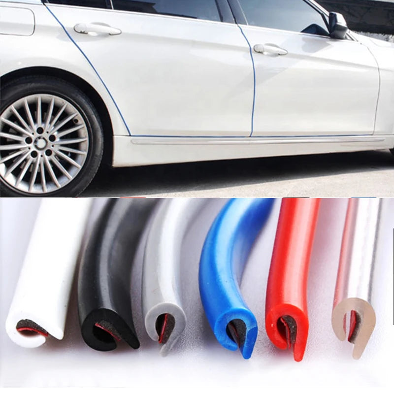 10 Pcs 20cm Car Air Conditioner Vent Outlet Trim Strip U Shape Chrome PVC Colorful Shiny Car Trim Strip for Car Decoration