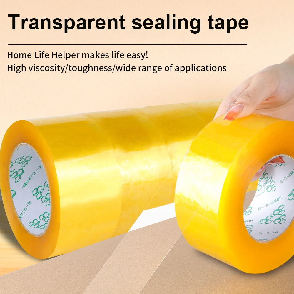 Yellow Carton Sealing Tape, Packing Tape, Moving Tape  Shipping Packaging Tape,Designed for Packing, Shipping and Mailing