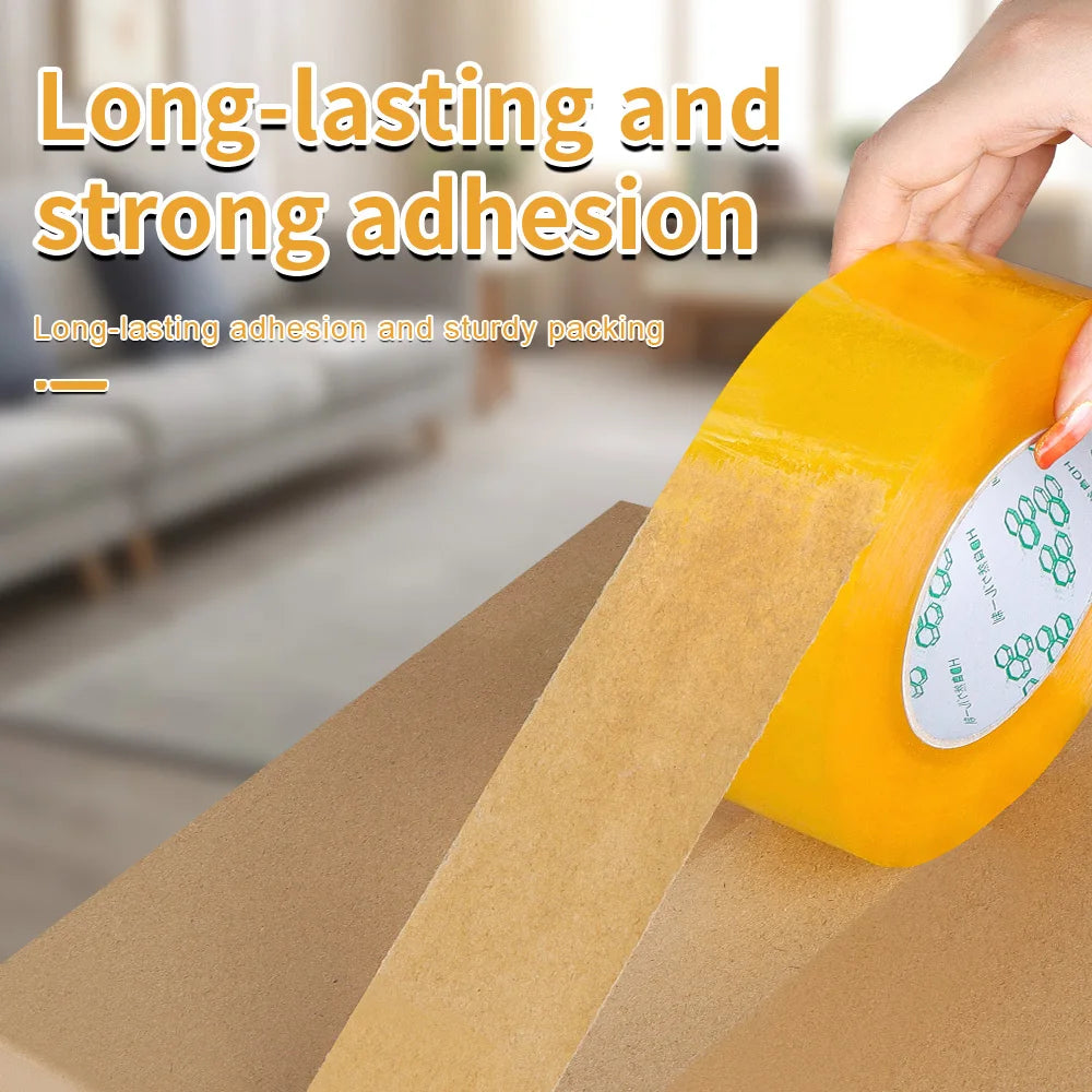 Yellow Carton Sealing Tape, Packing Tape, Moving Tape  Shipping Packaging Tape,Designed for Packing, Shipping and Mailing