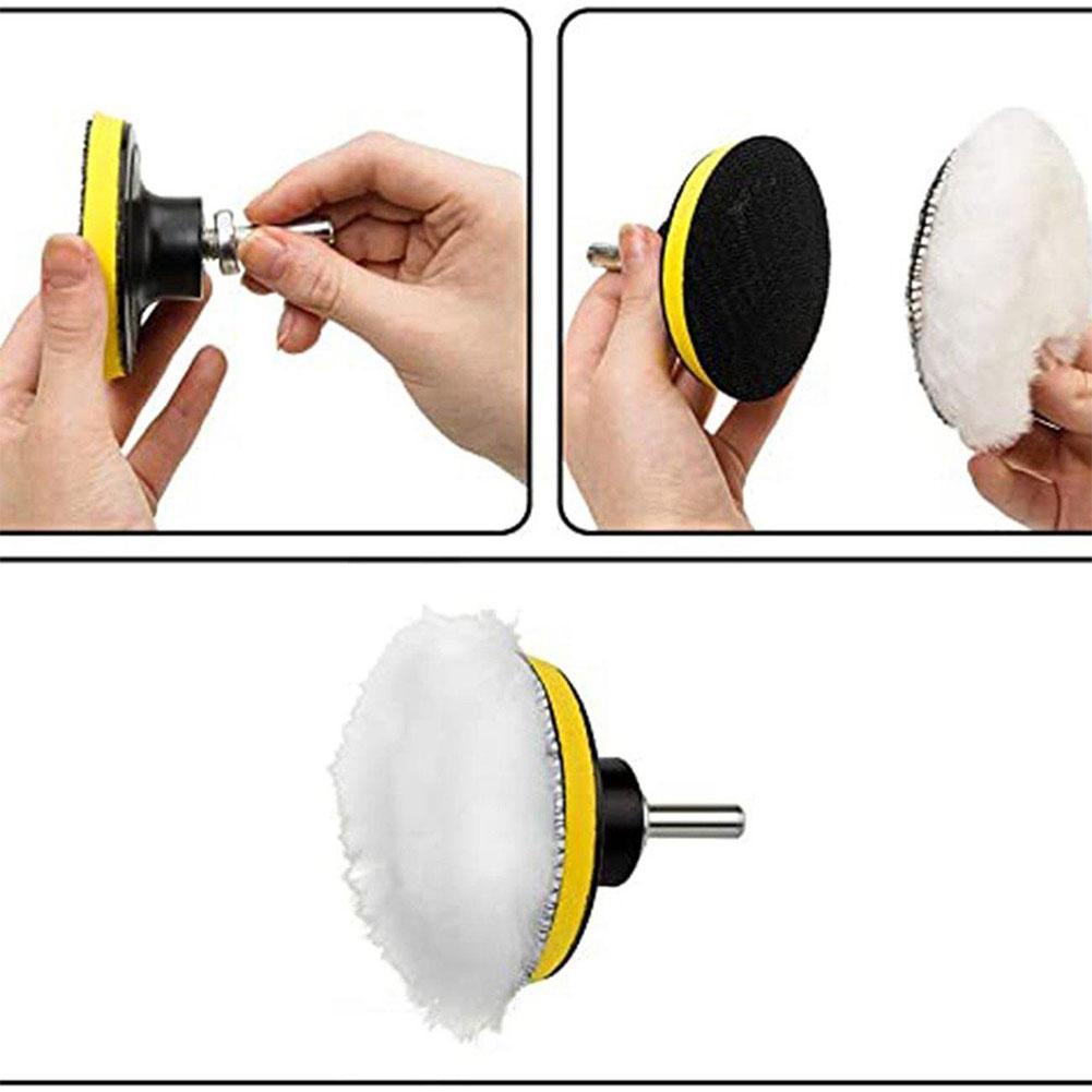 Universal Car Polish Pad 3/4inch For M10/M14 Soft Wool Machine Waxing Polisher Car Body Polishing Discs Cleaning Accessories - ToolFlx