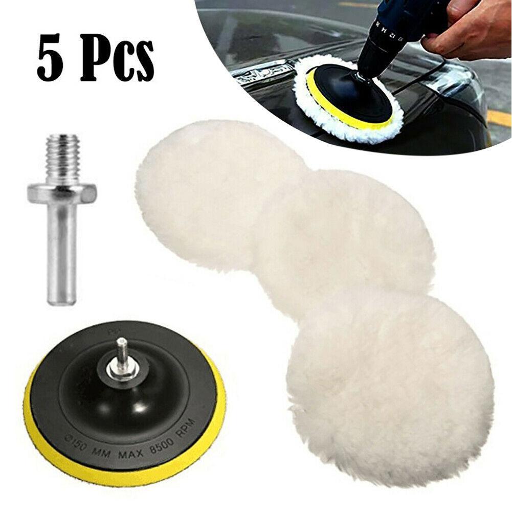 Universal Car Polish Pad 3/4inch For M10/M14 Soft Wool Machine Waxing Polisher Car Body Polishing Discs Cleaning Accessories