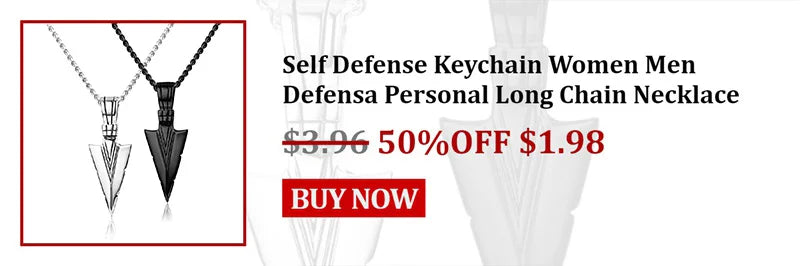 Defensa Personal Keychain Self Defense Stinger Drill Protection Tactical Security Outdoor Tool Black Nylon For Men Women