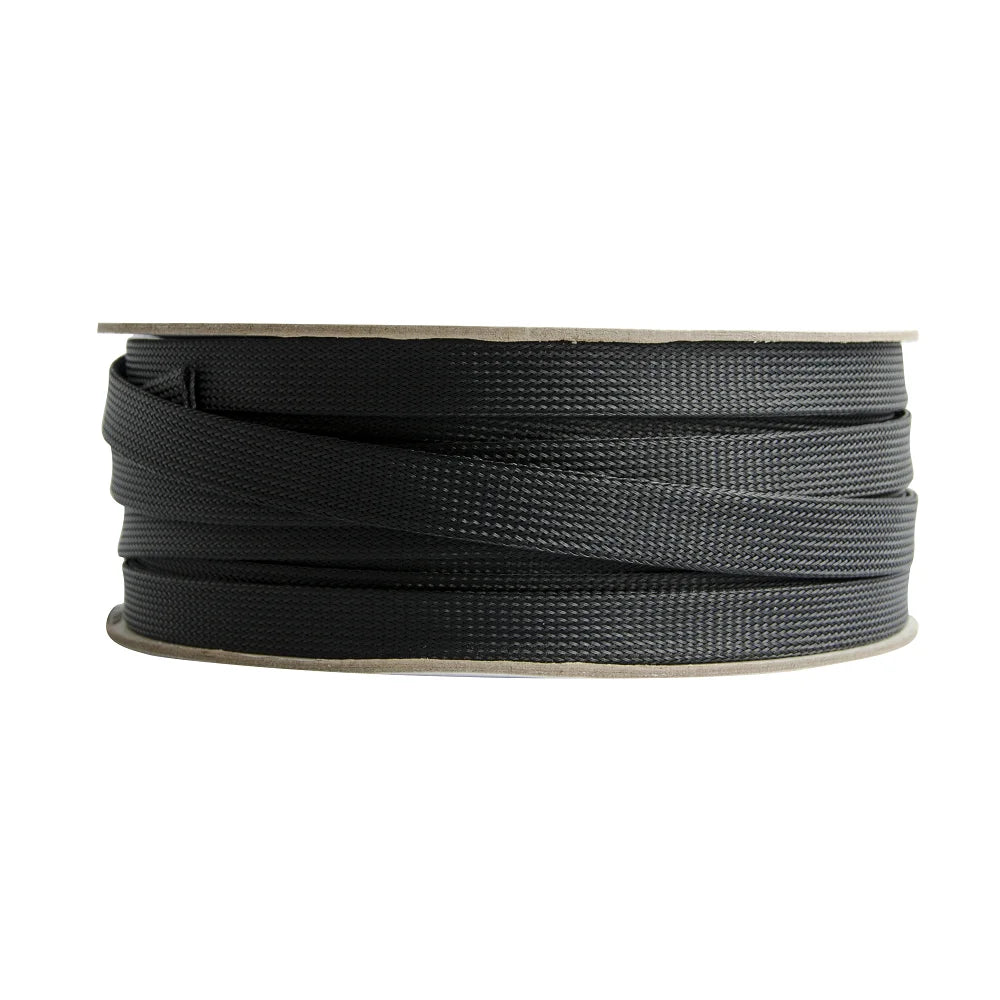 Dropship 1/5/10/50/M Black Insulated Braid Sleeving 4/6/8/10/12/14/20/25mm Tight PET Wire Cable Gland Protection Cable Sleeve