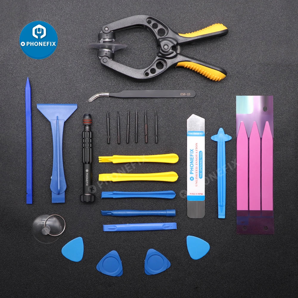 Professional Mobile Phone Screen Opening Repair Set Screwdriver Pry Suction Cup Insulation Pad Disassemble Tool for iPhone