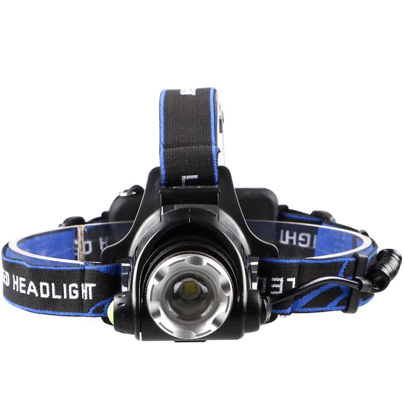 Headlamps Led Headlamp L2 Zoomable Headlight Head Torch Flashlight Head lamp by 18650 battery for Fishing Hunting