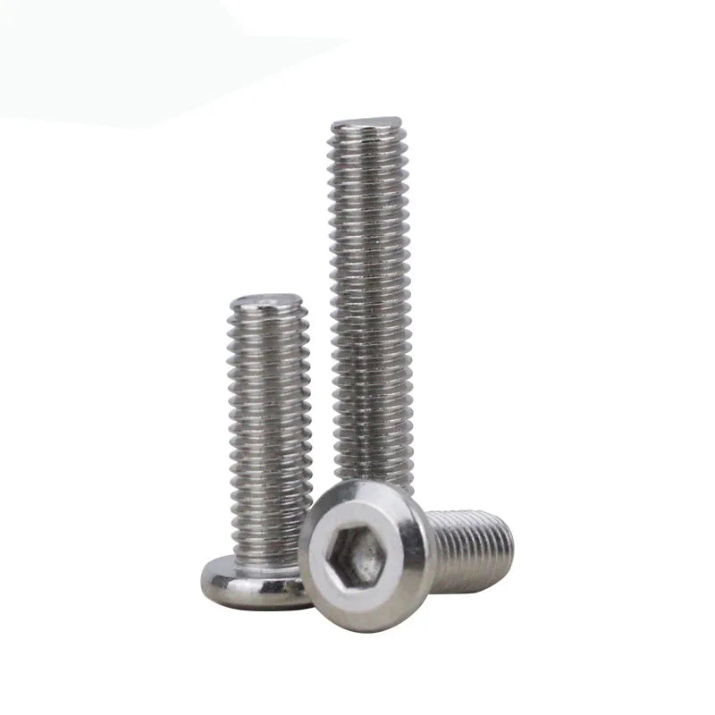 304 Stainless Steel  Inner Hex Screws Flat Bevel Hexagon Socket Machine Screw  Bolt Fastening Nail  M4 M5 M6 M8 M10