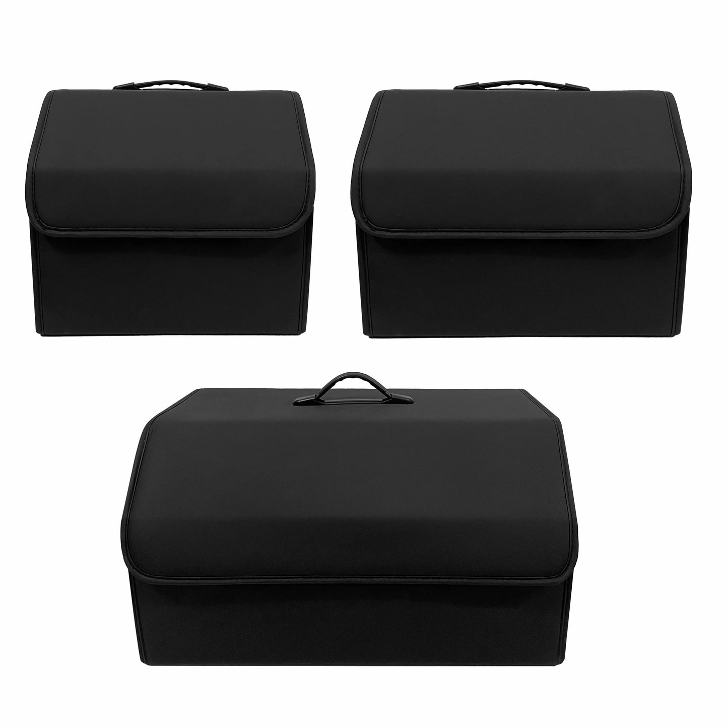 Car Storage Boxes Folding Auto Organizer Box PU Leather Waterproof Trunk Bag Large Capacity Multi-color SUV Cars Stowing Tidying