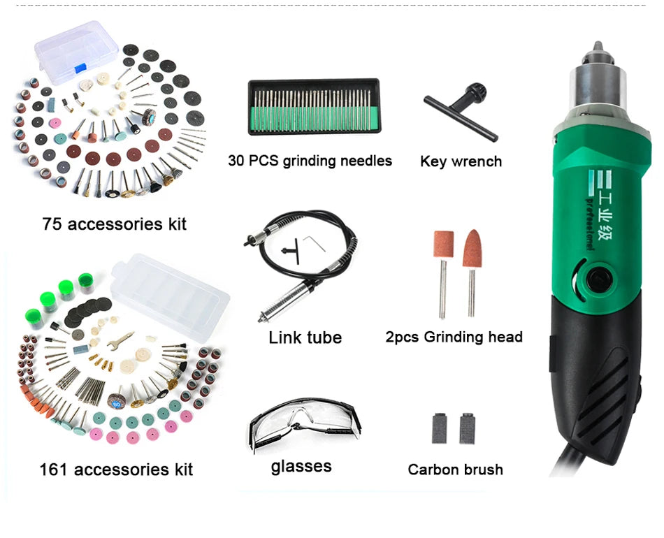 Dremel Style 480W Electric Mini Drill Engraver with 6 Position Variable Speed for Dremel Rotary Tools with Flexible Shaft