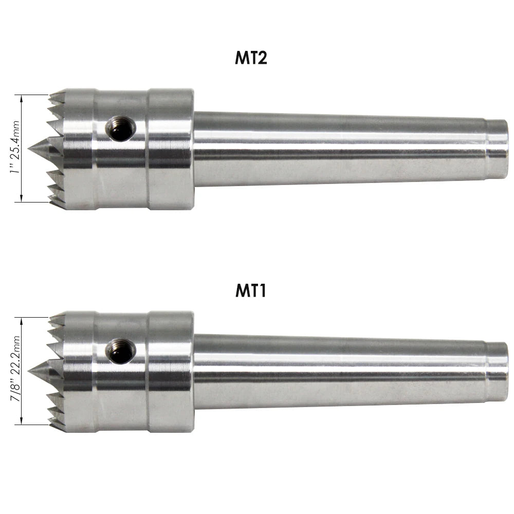 Wood Lathe Drive Center Turning Spur MT1 MT2 with Spring Loaded Point Woodturing Woodworking Wood Turning Tools Accessories