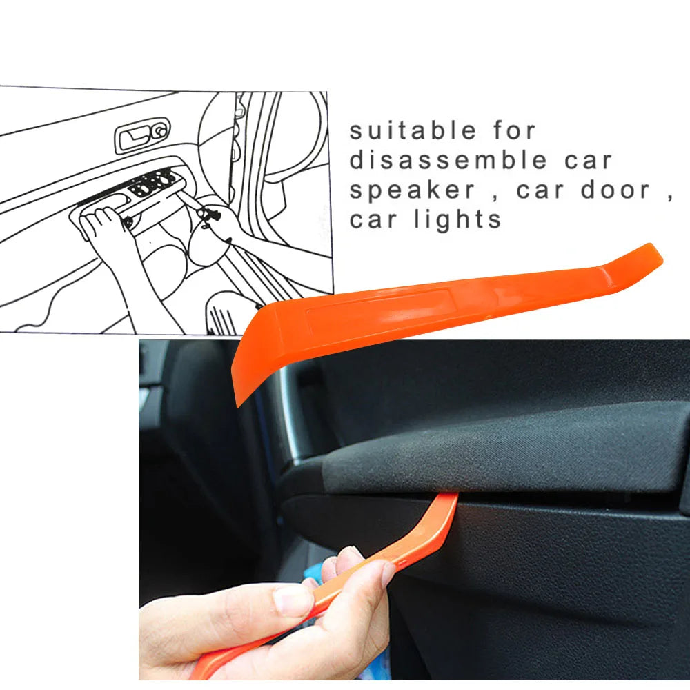 4pcs/Set Portable Car Panel Removal Tool Kit Nail Puller Radio Audio Door Pry Repair Clip Trim Dash Removal Installer Hand Tool