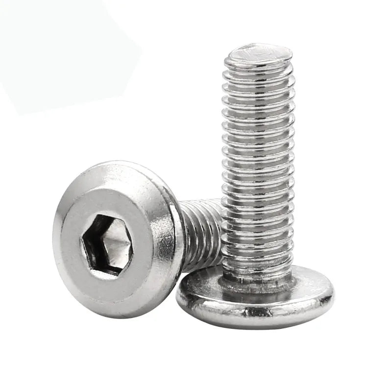 304 Stainless Steel  Inner Hex Screws Flat Bevel Hexagon Socket Machine Screw  Bolt Fastening Nail  M4 M5 M6 M8 M10