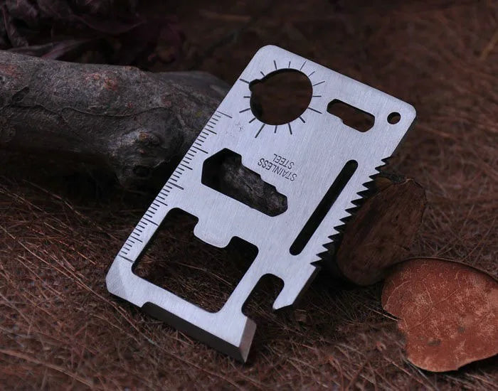 Pocket Tool Multifunction Credit Edc Outdoor Bottle Survive Gear Card Multi Multipurpose Gadget Camping Opener Wallet Kit