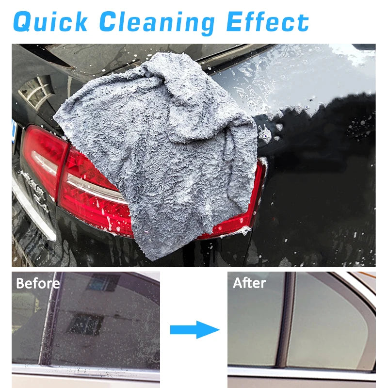 3/5/10pcs Car Wash Microfiber Towel Cleaning Drying Car Polishing Cloth Soft Edgeless Car Detailing Waxing Towel 40X40CM 350GSM