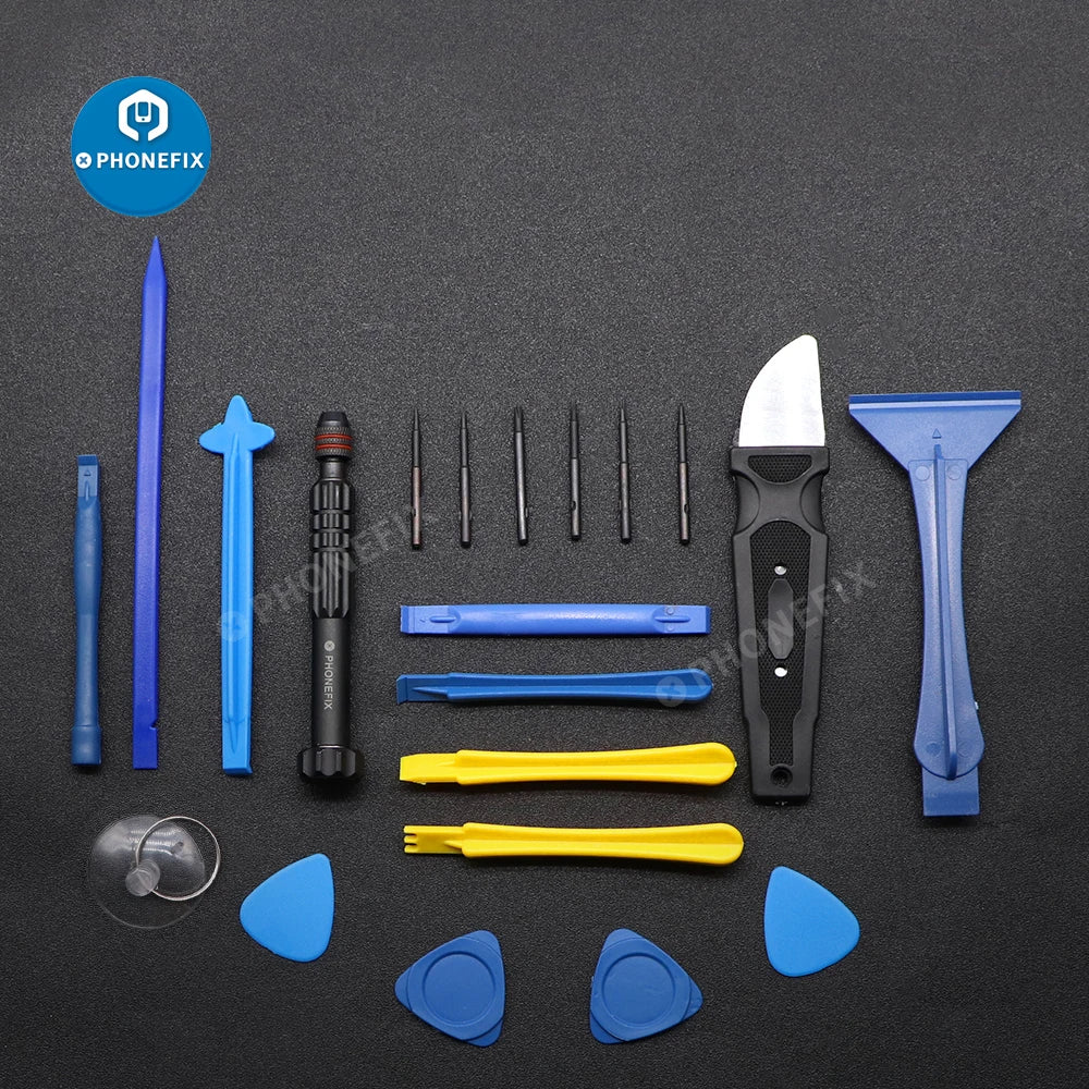 Professional Mobile Phone Screen Opening Repair Set Screwdriver Pry Suction Cup Insulation Pad Disassemble Tool for iPhone