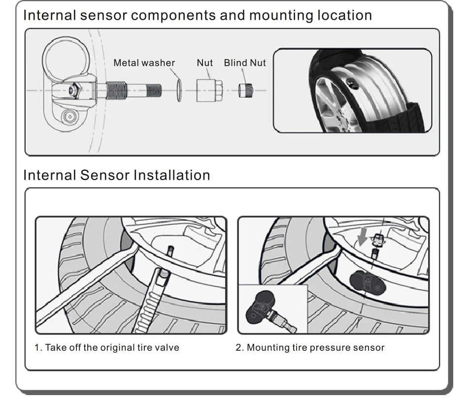 Système de surveillance de la pression des pneus TPMS de voiture intelligente, horloge numérique solaire, écran LCD, système d'alarme de sécurité de la pression des pneus de voiture 