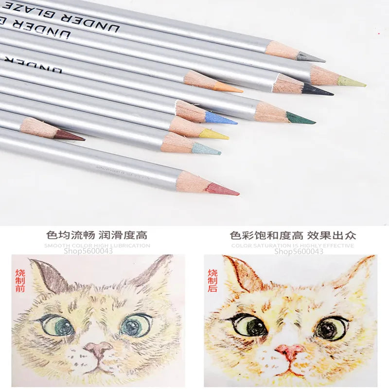 Ceramic art under-glaze color pencil DIY painting color painting element tool hand-painted glaze powder pen