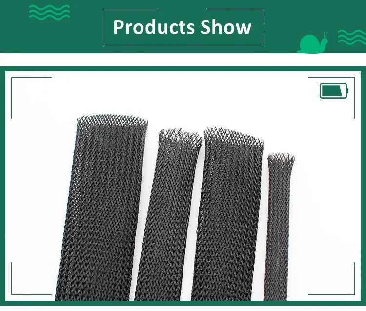 Dropship 1/5/10/50/M Black Insulated Braid Sleeving 4/6/8/10/12/14/20/25mm Tight PET Wire Cable Gland Protection Cable Sleeve