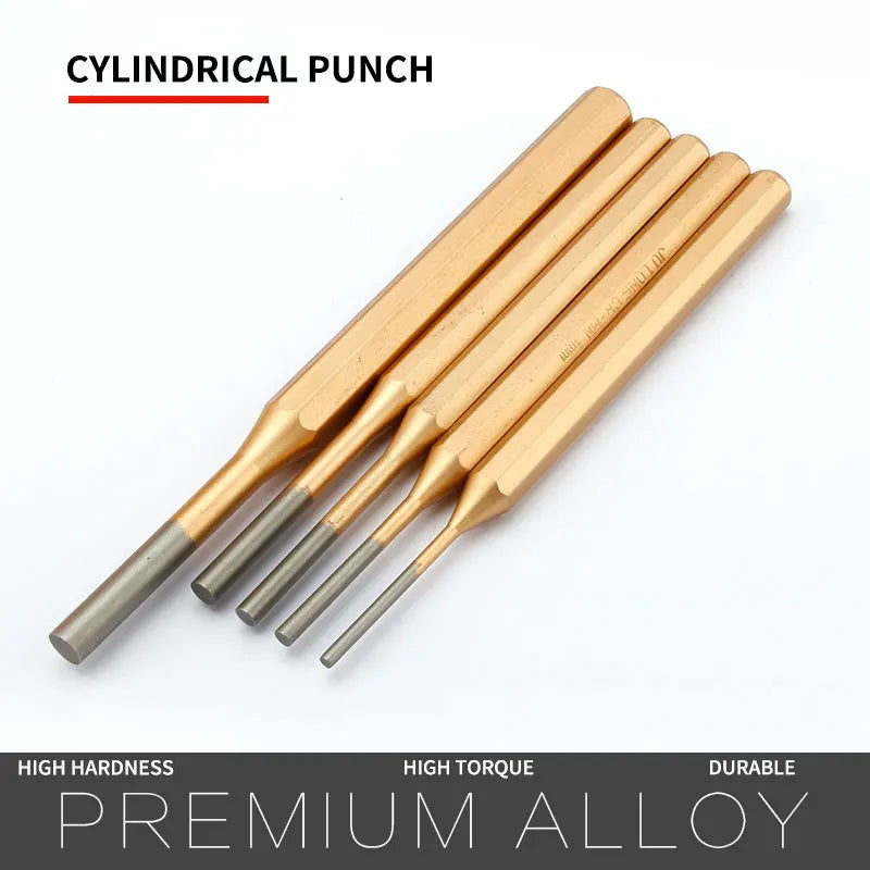 Cylindrical punch Crv Steel 1Pcs Punching Center Round Chisel Hand Tool Percussion Punch Fitter Special Punch 3 4 5 6 8mm