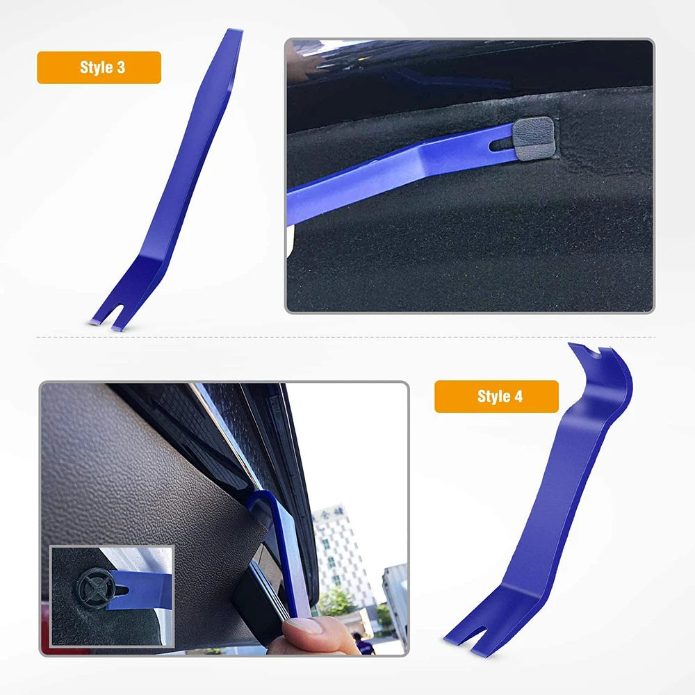 Car Door Clip Panel Audio Video Dashboard Removal Kit Installer Prying Tool Navigation Disassembly Automobile Nail Puller