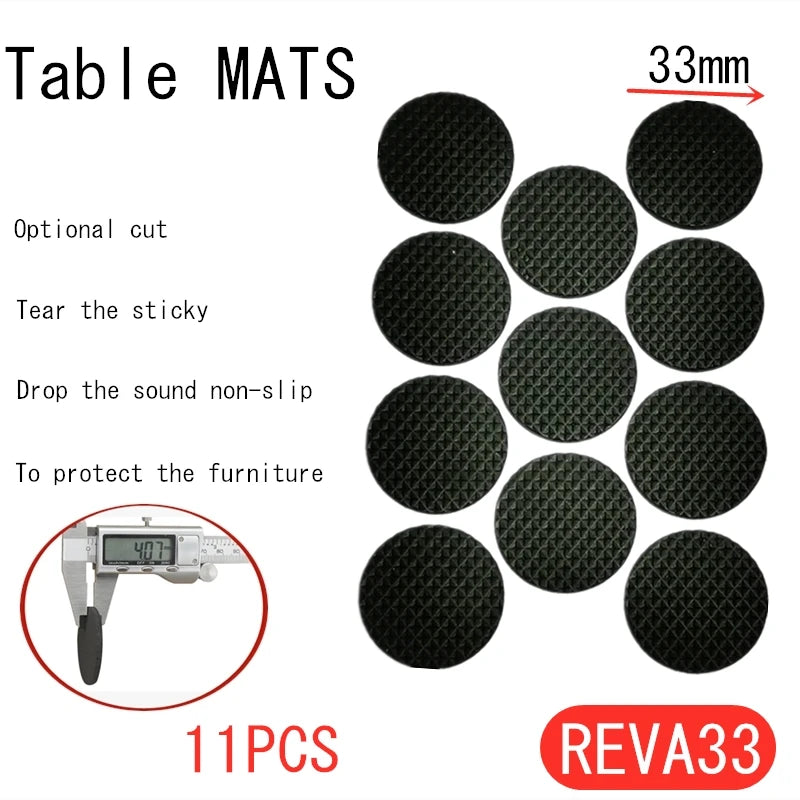 Rubber Pads For Chair Legs 1-24pcs Anti Slip Mat Bumper Damper Non-Slip Round Square Self Adhesive Table Feet Protector Hardware