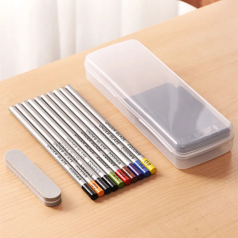 Ceramic art under-glaze color pencil DIY painting color painting element tool hand-painted glaze powder pen