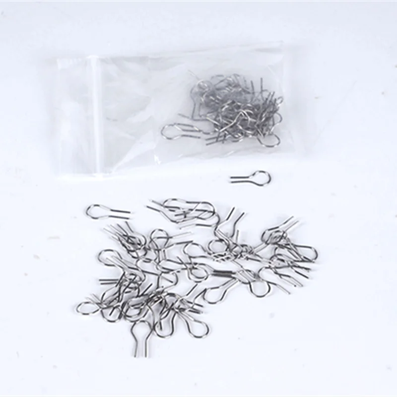 100pcs High Temperature Resistant Material Hanging Burning Needle Ring Ceramic Jewelry Hanging Burning Tool U-shaped Hook