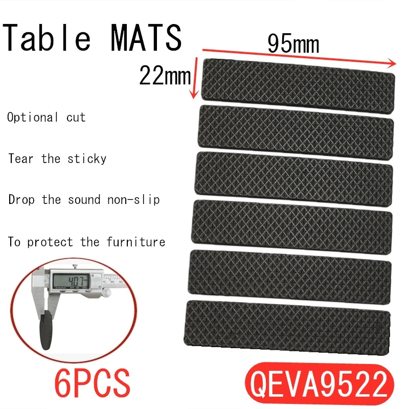 Rubber Pads For Chair Legs 1-24pcs Anti Slip Mat Bumper Damper Non-Slip Round Square Self Adhesive Table Feet Protector Hardware