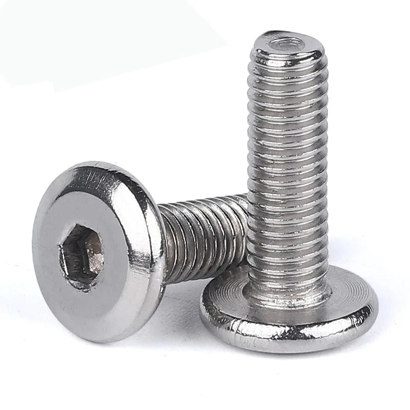 304 Stainless Steel  Inner Hex Screws Flat Bevel Hexagon Socket Machine Screw  Bolt Fastening Nail  M4 M5 M6 M8 M10