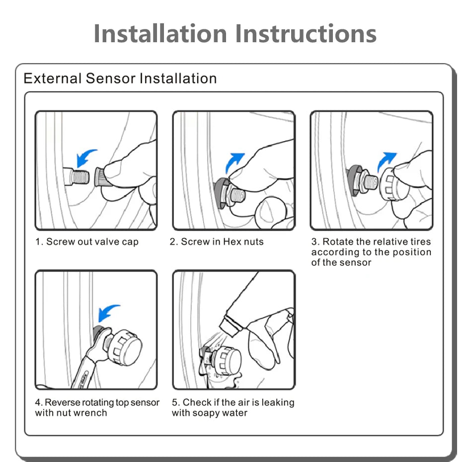 Système de surveillance de la pression des pneus TPMS de voiture intelligente, horloge numérique solaire, écran LCD, système d'alarme de sécurité de la pression des pneus de voiture 