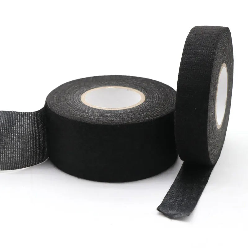 1/3/5 roll Heat-resistant Adhesive Cloth Fabric Tape 9-50mm For Automotive Cable Tape Harness Wiring Loom Electrical Heat Tapes