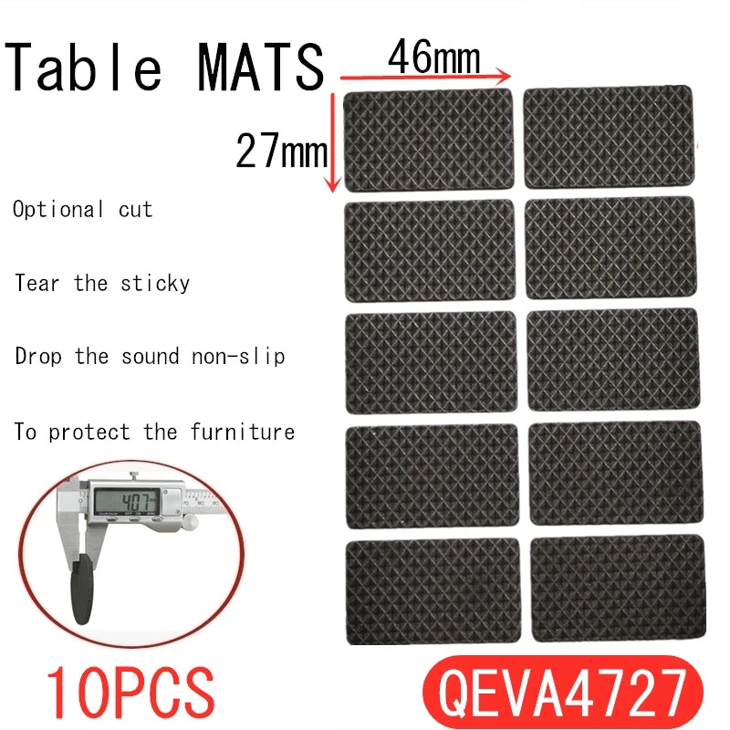 Rubber Pads For Chair Legs 1-24pcs Anti Slip Mat Bumper Damper Non-Slip Round Square Self Adhesive Table Feet Protector Hardware