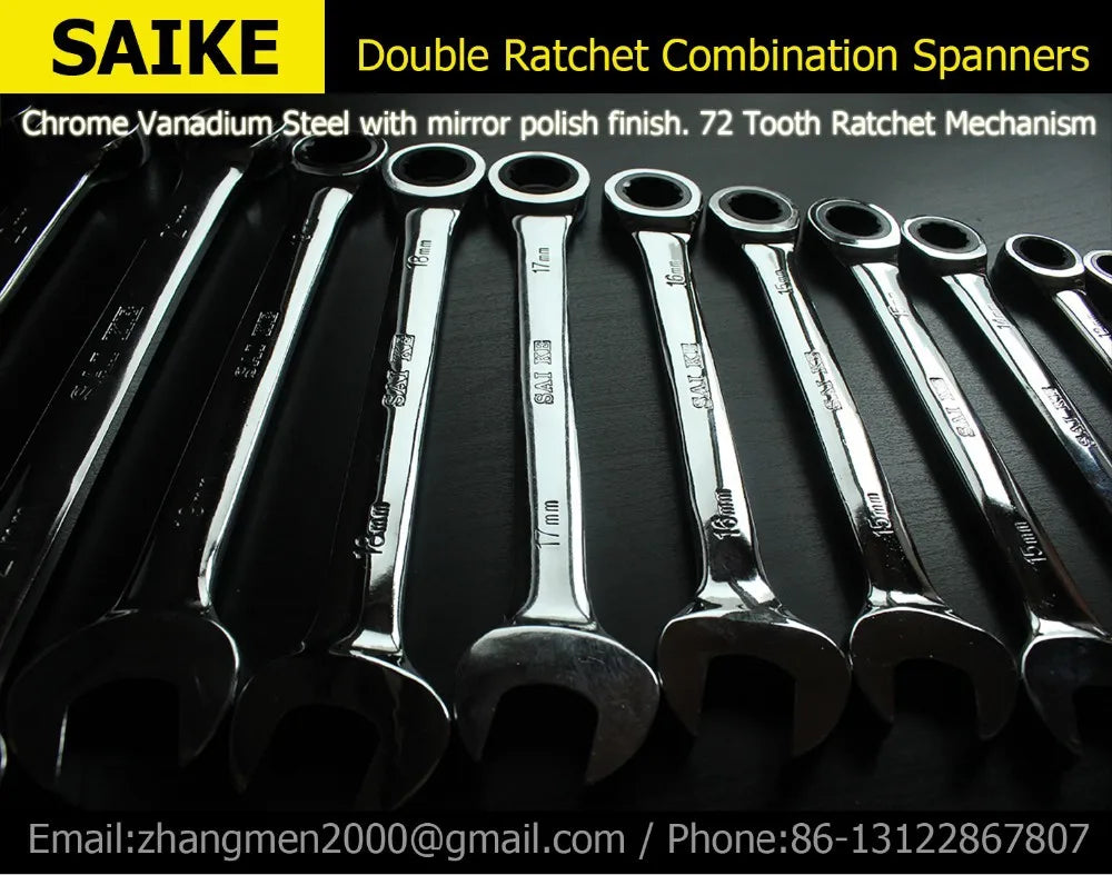 Ratchet Metric Wrenches Torque Universal Spanners for Car Repair Hand Tools