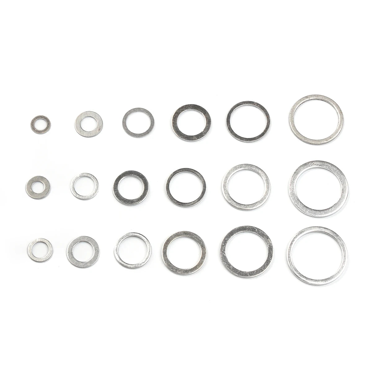 Hot Sale 200/280/450Pcs Aluminum Flat Gaskets Washers Assorted Gasket Metal Sealing Washer Assorted Aluminum Sealing Rings