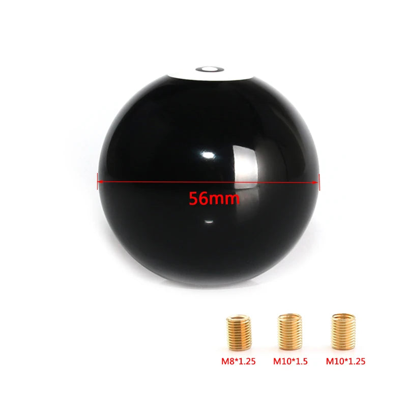 Schwarz 8 Ball Schaltknauf/Short shifter Knauf Für Universal Auto Acryl SCHWARZ 8 Ball Für 