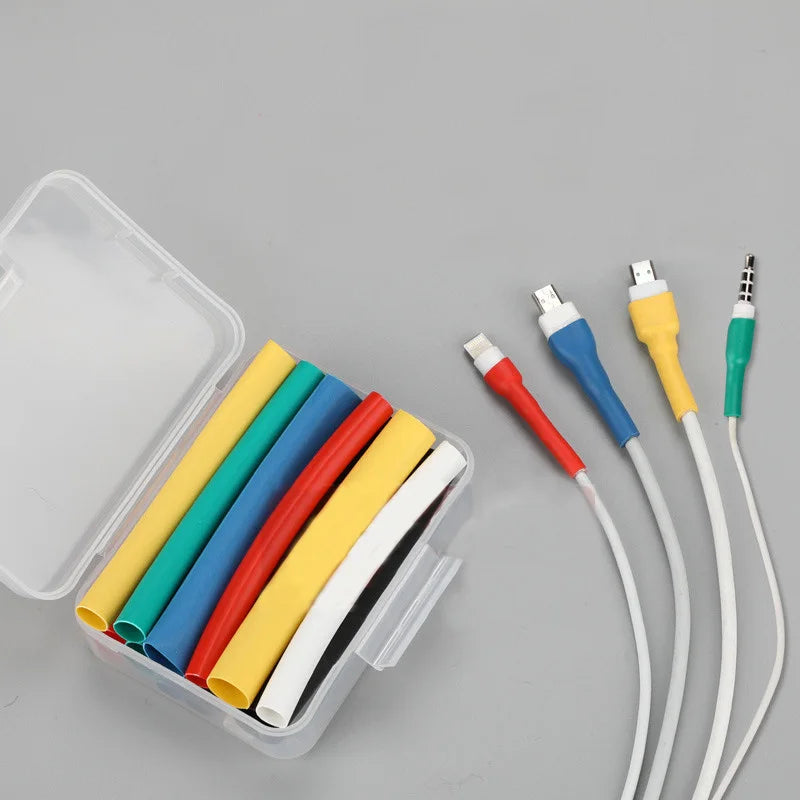 10cm Cable Protector Heat Shrink Tube Organizer Cord Management Cover For Android iPhone 5 5s 6 6s 7 7p 8 8p xs Earphone MP3 USB