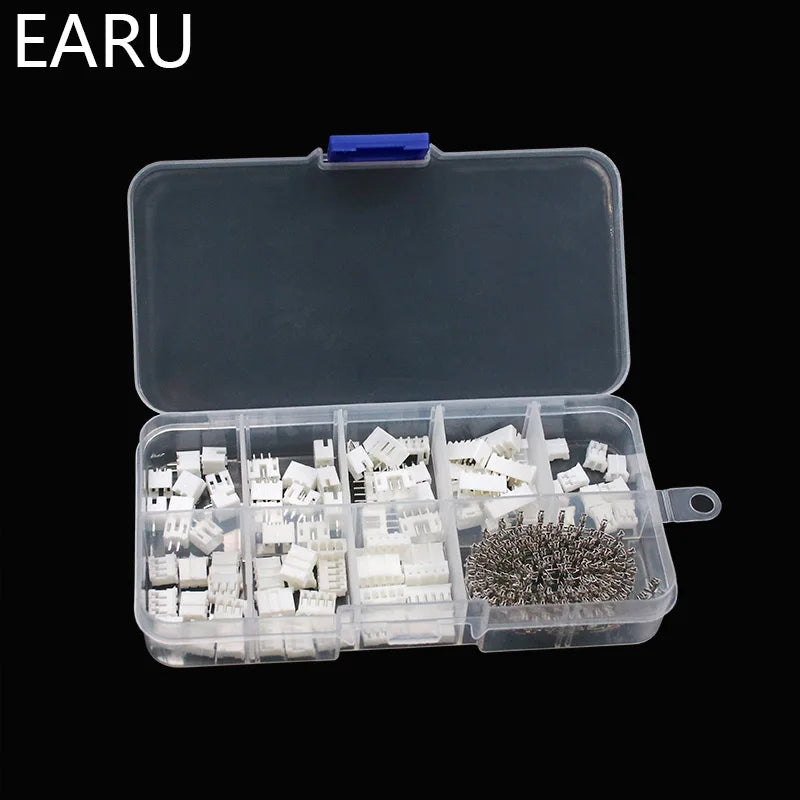 230pcs XH2.54 PH2.0 2p 3p 4p 5 pin 2.54mm 2.0mm Pitch Terminal Kit Housing Pin Header JST Connector Wire Connectors Adaptor