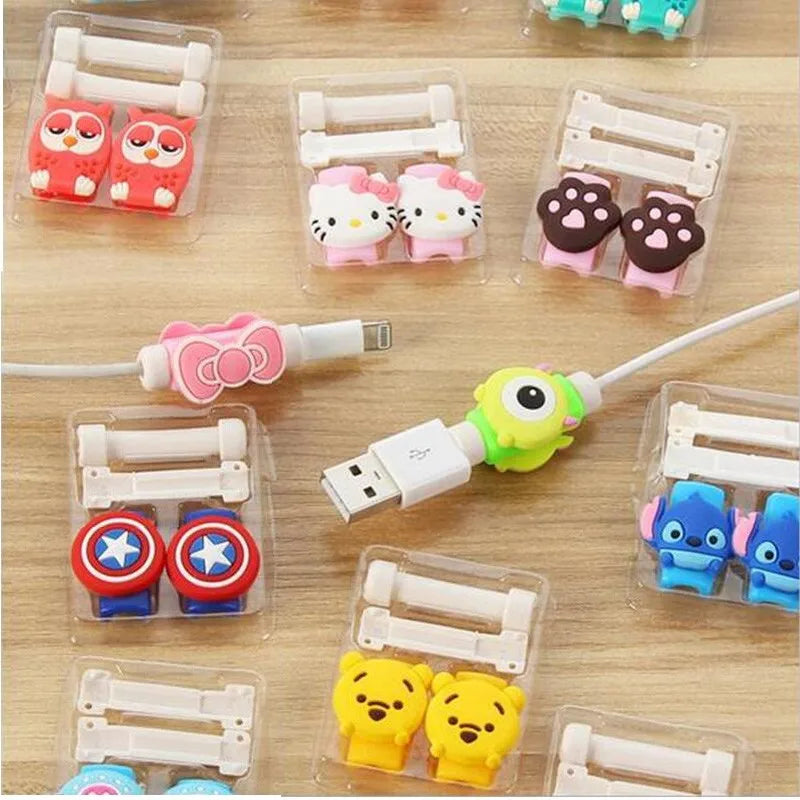 10cm Cable Protector Heat Shrink Tube Organizer Cord Management Cover For Android iPhone 5 5s 6 6s 7 7p 8 8p xs Earphone MP3 USB