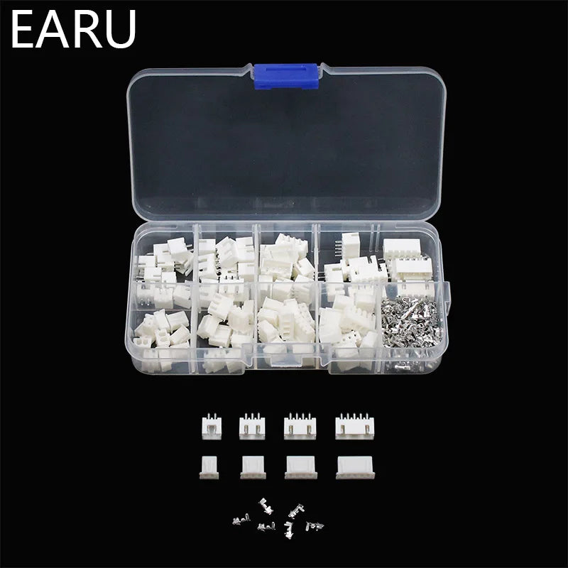 230pcs XH2.54 PH2.0 2p 3p 4p 5 pin 2.54mm 2.0mm Pitch Terminal Kit Housing Pin Header JST Connector Wire Connectors Adaptor