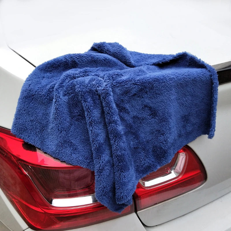 3/5/10pcs Car Wash Microfiber Towel Cleaning Drying Car Polishing Cloth Soft Edgeless Car Detailing Waxing Towel 40X40CM 350GSM