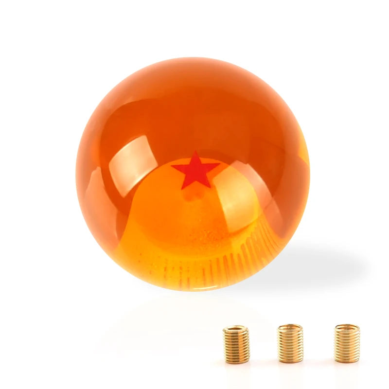 Universal Auto Shift Knob RARE Star BALL Z Orange BALL 54mm Diameter Gear SHIFT KNOB 1-7 STARS