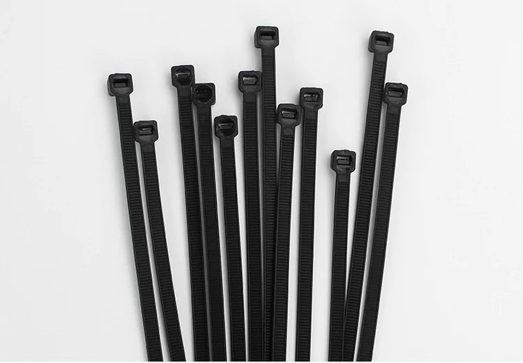 Self-locking plastic nylon tie 100PCS/bag  black Zip wraps strap nylon cable tie set  fastening ring  Loop Wire Wrap