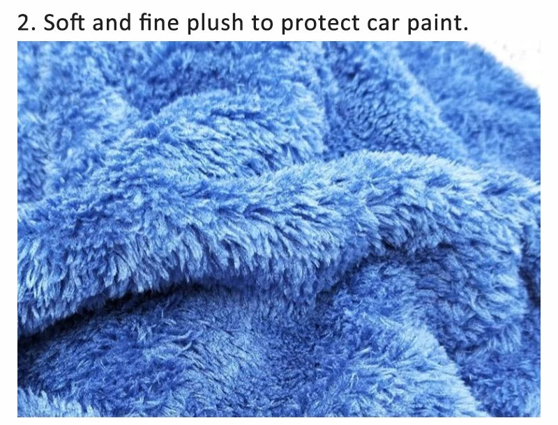 3/5/10pcs Car Wash Microfiber Towel Cleaning Drying Car Polishing Cloth Soft Edgeless Car Detailing Waxing Towel 40X40CM 350GSM